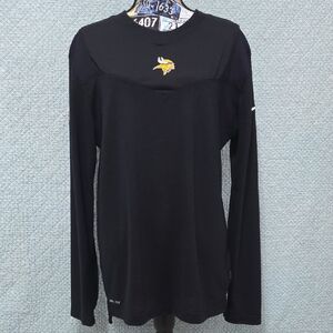 NFL Black Long Sleeve Women's Tee with Logo